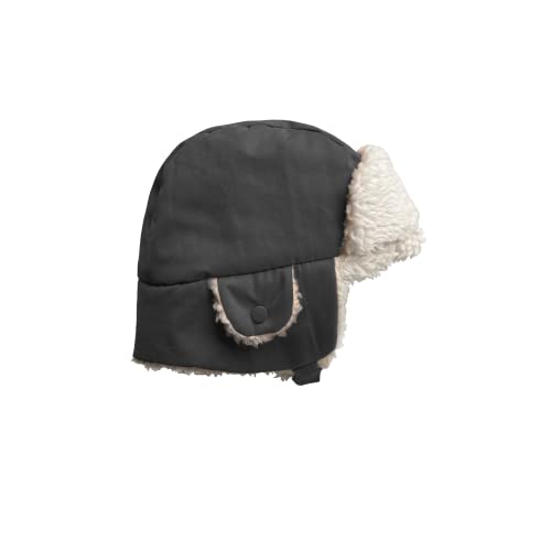 7 A.M. - 7AM Enfant Toddler Winter Hat - Cute Bear Ears Kids Trapper Hat for Baby Boys & Girls, Water Repellent Winter Hat with Warm Vegan Sherpa Lining | Chapka Hat, Benji (Smokey, 4-6Year)