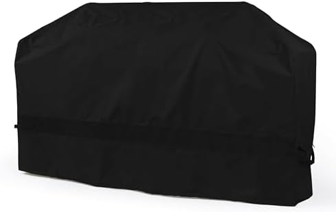 Covermates Island Grill Cover - Weather Resistant Outdoor Cover, Heavy Duty BBQ Covers for Large Island, Elite 300D Polyester, 110 Inch, Black