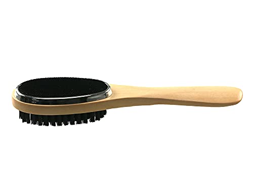 3 in 1 clothes brush lint brush and pet hair removal brush with wooden shoe horn handle