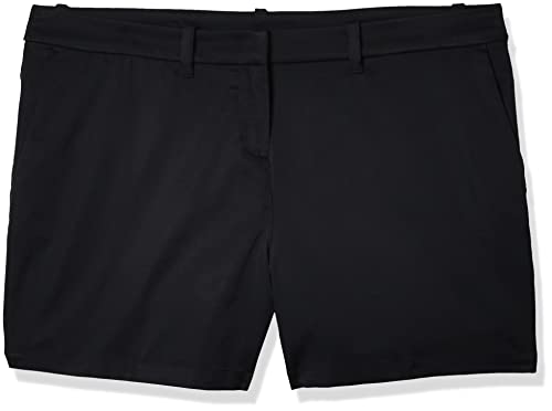 PGA Tour Women's 4.5" Woven Golf Shorts with Satin Fabric, Moisture-Wicking, Sun Protection, Regular Fit, Caviar, 14 by PGA TOUR - Used condition - US$27.32