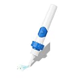 Vacuum Ear Wax Removal Tool with 2 Soft Tips and 1 Cleaning Brush, Electric Strong Suction Ear Wax Remover, Safe and Portable Earwax Removal Device for Family (Lake Blue)