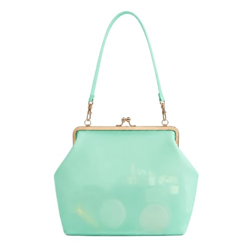 Sac à bandoulière semi-transparent résistant pour femme active vert clair