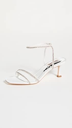 Badgley Mischka Women's Ultra Heeled Sandal, Soft White, 8 | Image 1