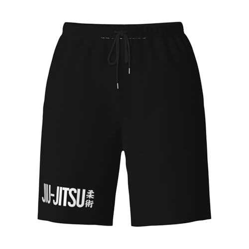 Jiu Jitsu Men's Quick-Dry Board Shorts 7" - Swim Trunks Summer Hawaii Beach3