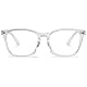MAGIMODAC transparente Blaulichtfilter Brille Herren Damen Bildschirm Blaulicht Brillen durchsichtige Brille ohne Stärke 0.00