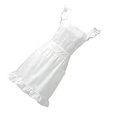 Wsdsgz Frauen Küchenschürzen Kellnerschürze Retro Koch Rüschenmädchen Für Café Retro Rüschen Küchenarbeit Für Frauen Und Mädchen