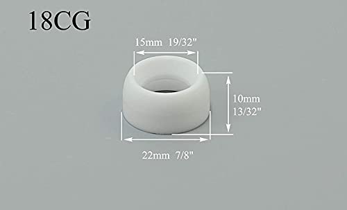 Image of RIVERWELD TIG Gas Lens Gas Gasket 17GLG20 18CG-20 18CG 54N01 54N63 | Insulator Cup Assort kit for PTA DB SR WP 17 18 26 TIG Welding Torch Accessories 10pcs