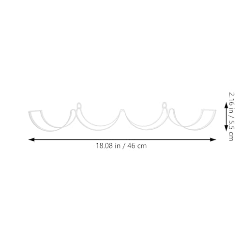 Portarrollos de nube en hierro blanco para pared de baño 3