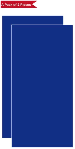 Royal Blue Plastic Tablecloths 2 Pack Disposable Table Covers 54 X 108 Inch Baby Shower Party Tablecovers Peva Vinyl Dark Table Cloths For Parties Picnic Birthday Wedding's 8 Ft Rectangle Table Use #TOP6