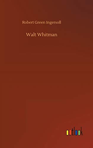 Walt Whitman 3732691705 Book Cover