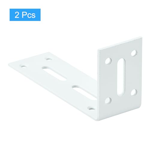 Équerre de fixation réglable en acier inoxydable blanc pour consolider les meubles - 4