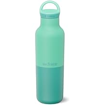 Klean Kanteen Rise Classic Insulated Water Bottle - Keep Drinks Cold for 65 Hours - Stainless Steel - Insulated Water Bottle - Leak & Sweat-Proof - Arch Loop Cap - 20 oz - Cabbage