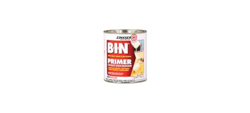 Zinsser 00904 B-I-N Pigmented Shellac Oil Primer-Sealer & Stain Killer, White, 1 Quart