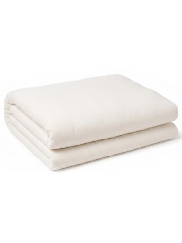 Zipcase 90 Inches X 108 Inches Queen Size Warm Soft Natural Cotton Batting for Quilts Quilting & Craft