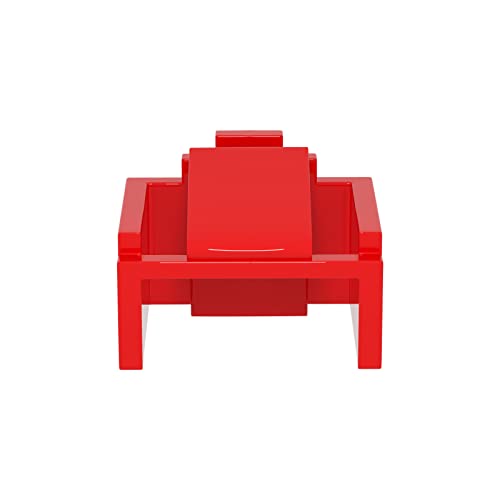 Image of 72 Pcs RJ45 Port Lock with 3 Keys, Locking RJ45 Port /Dust Blocker,Compatible with Computer,TV,Router,Other Devicesrj45 (Red)