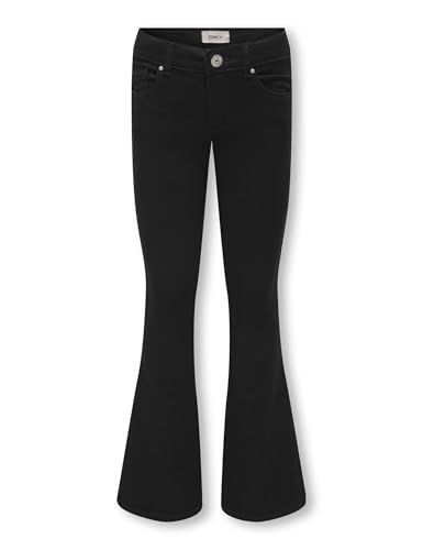 Only&Kids Mädchen KOGROYAL Life REG Flared PIM600 NOOS Bootcut-Jeans, Black Denim, 164 cm