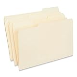 Universal 15213 Recycled Interior File Folders, 1/3 Cut Top Tab, Legal, Manila, 100/Box