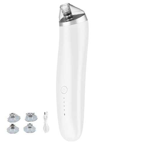 Aspirateur de pores 3 modes de chargement USB Aspirateur dissolvant points noirs avec 4 têtes d'aspiration Nettoyeur électrique d'extracteur pores du visage pour femmes et hommes Style 1