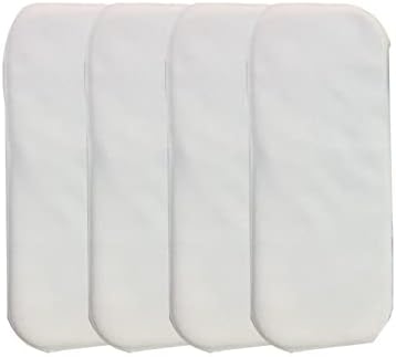 Chinmay Kids Unisex Baby Diaper Insert Pad โ 4 Layer Mircofiber Reusable And Washable Cloth Diaper Liner Pad For Small Toddler And Newborn Babies, Age 0-24 Months, White (Pack Of 4)