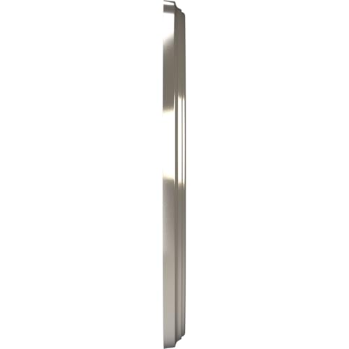 Image of Ekena Millwork CMP10BEBCR Berkshire Thermoformed PVC Ceiling Medallion (Fits Canopies up to 4 1 /2 inch), 10 inchOD x 3 1 /2 inchID x 3 /4 inchP, Bright Coat Chrome
