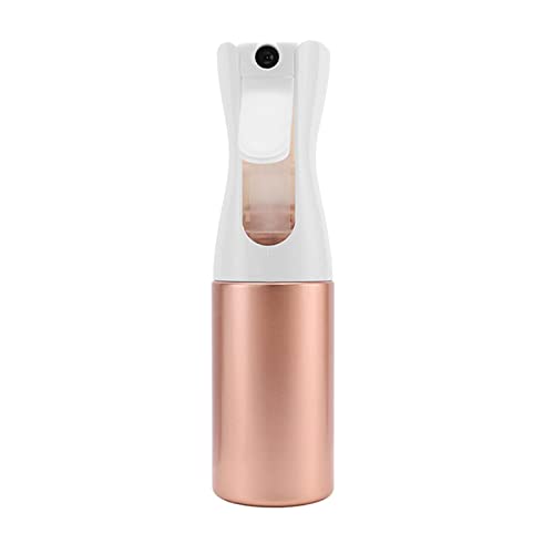 barenx Botella de spray para el cabello (5/6.8/10 onzas) rociador continuo de agua, botella vacía de niebla fina en aerosol para peinado, unisex, 200 ml, oro rosa