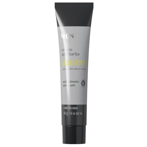 O Boticário Crema MEN Azulen Aftershave Después del Afeitado Post-depilación Hombre Piel Refrescante Vegan 40g