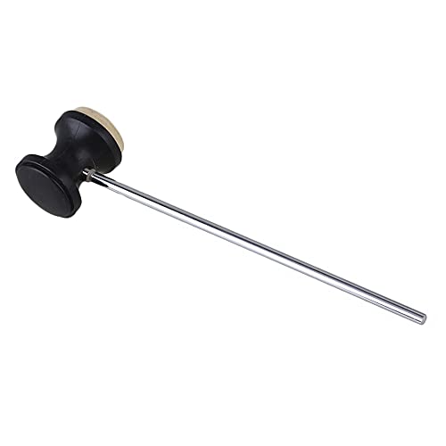 Paleta para pedal de bombo acero inoxidable negra miniatura 3