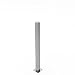 Produktbild Bijon Edelstahl Glasgeländer Pfosten für Glaszaun, 180° Pfosten, 125cm, Profil: 7x7cm, RAL 9006 Weißaluminium