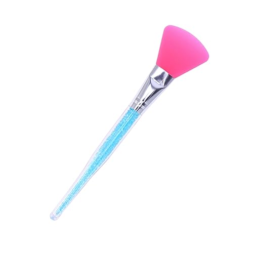 ARTSEWPLY Brosse pour Masque Facial en Silicone Strass Bleu Manche Créatif Soin Peau Femmes Usage Quotidien
