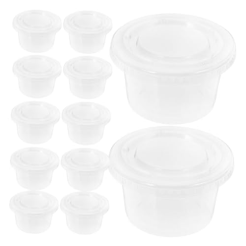 BUTIFULSIC 200個 透明使い捨てデザートカップ 蓋付き プリン パフェ対応 素材製 飲食店向け 防止設計 ケーキ容器兼用