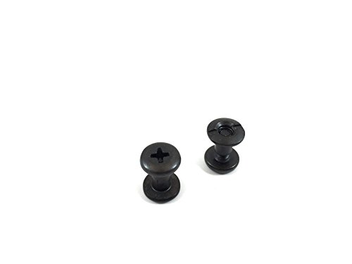 Gun Guy Gear Holster Screws - Chicago Screws - Leathercraft - Black Finish - 10 Pk (1/4" - Two 10 Packs)