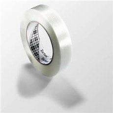 3M Tartan 8934 Polypropylene Filament Tape, 100 lbs/inch Tensile Strength, 60.14 yds Length x 0.47" Width, Clear