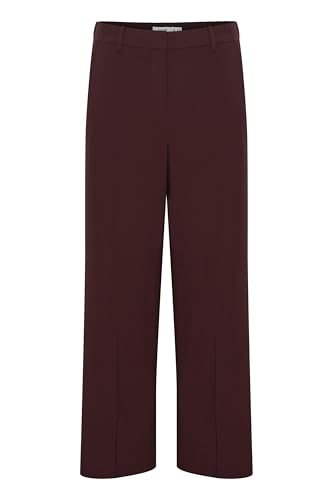 Pantalon en tissu pour femme à fermeture éclair dissimulée droite