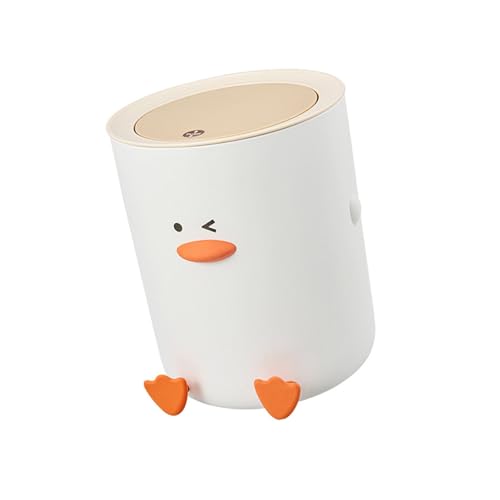 Bote de basura pequeño de diseño pato para escritorio