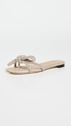Image of Loeffler Randall Women's Hadley Leather Bow Flat Sandals