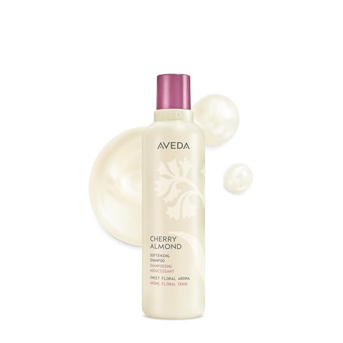 Aveda Cherry Almond Softening Shampoo | Gentle Daily Hair Shampoo | for Normal to Dry Hair | 97% Naturally Derived* | Silicone Free | Iconic Cherry Almond Aroma of Tonka, Orange, Ylang Ylang, 250ml