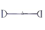 Material: Hecho de acero de alta calidad, el orificio de 1,5 cm puede convertirse fácilmente en un accesorio para cualquier equipo de fitness máquinas de pesas, las poleas de gimnasio, sistemas de cables y otros equipos de fitness. El mango recubierto de acero texturizada puede proporcionar más agarre de seguridad, usar ambos brazos hace que sus hombros estén más equilibrados