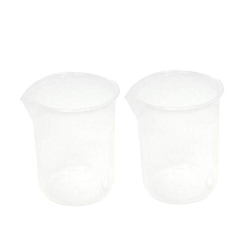 Messbecher - Messbecher Set - 2er : Messbecher 50ml messbecher, Messbecher klein, Messbecher Kunststoff, (Transparent) (2pc) Cover
