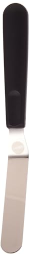 Image of Wilton, 9 inch, Black 409-7712 Angled Spatula, 9 inch (Pack of 4)