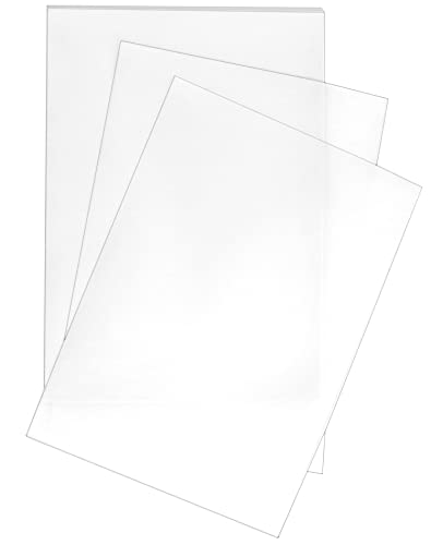 QWORK® 100 Blatt Bedruckbar Transparentpapier - A3-112 g/m² - für Handwerk, Nähen, Architektur