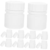 HAKIDZEL 24Pcs Hdpe Medicine Bottles with Leak Resistant Caps Small Pill Containers for Travel Portable Medication Holders for Medications and Cosmetics