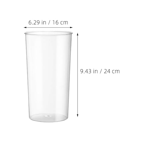 Cubo para flores de oficina cilíndrico ideal para decorar mesas 3