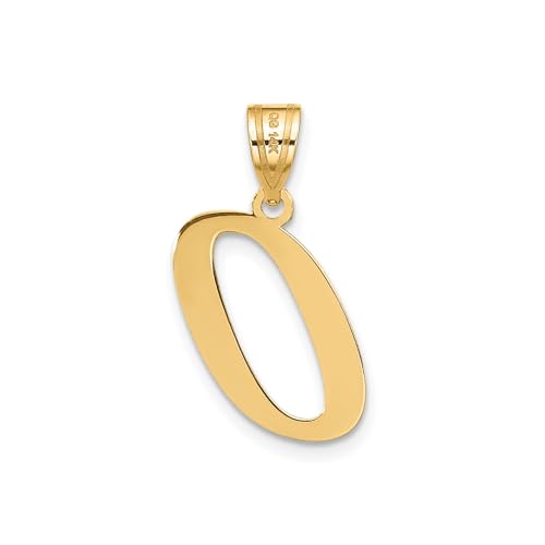 Pendentif lettre initiale en or jaune symbolisant un lien éternel - 4