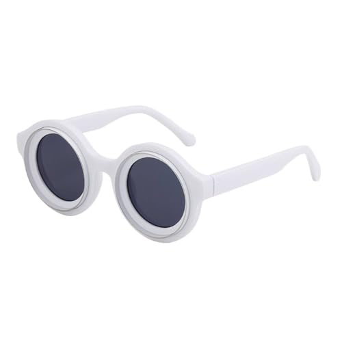 Lunettes de soleil Punk rondes Steampunk homme à petite monture