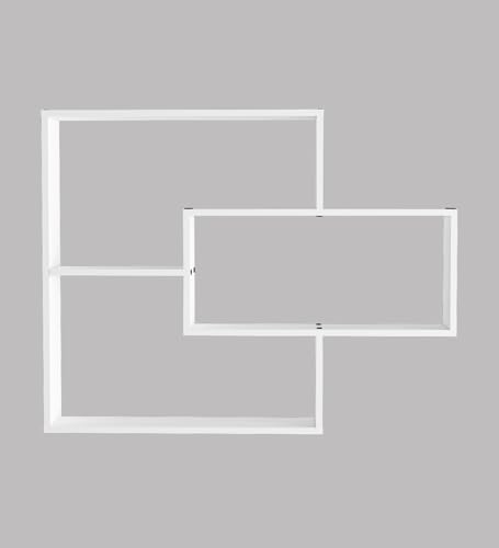 Image of Crip Multipurpose Modular Wall Racks /Shelves /Organiser /Decor Particle Board Wall Shelf (Number of Shelves - 5, White)