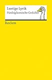  Lustige Lyrik: Fünfzig komische Gedichte (Reclams Universal-Bibliothek)