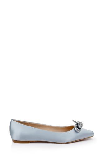Jewel Badgley Mischka Hesther Ballerina Flats with Rhinestone Bow4