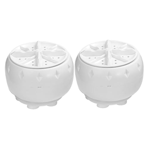 MUSISALY 2 Stück Tragbare Mini waschmaschine USB betrieben mit Saugnapf Vollautomatisch Turbo reinigung für Unterwäsche und Babysocken Kompakt für Reisen und Kleine Wohnungen