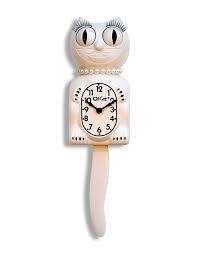 Amazon.co.jp: キティー・キャット・クロック (ホワイト) [並行輸入品