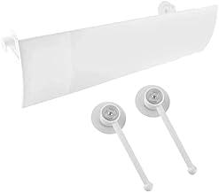 Retractable Air Conditioner Air Deflector Scalable Air Conditioning Deflector Air Diverter Cover Telescopic Anti-Wind Baffles Anti Direct Blowing Windshield Wind Guide (White)